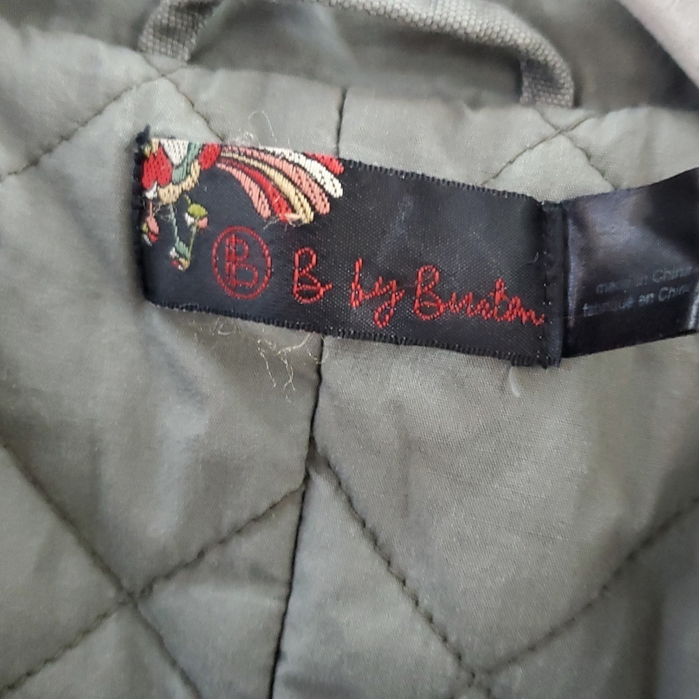B by Burton green canvas military army parka - Picture 6 of 11